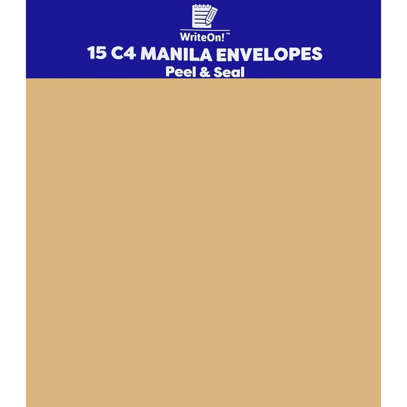 15 A4 C4 Brown Manila Envelopes - Peel and Seal