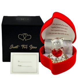 Suprano Red Heart Gifts for Anniversary Valentines'Day Christmas Xmas Birthday Ornament Her Him Wife Husband Women Man Girlfriend Boyfriend Teddy Bear Present (Some One