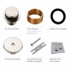 Wellup Brushed Bathtub Tub Drain Conversion Kit Assembly, Tub Drain