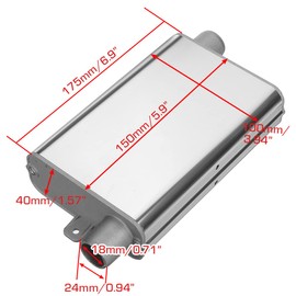 24mm Exhaust Pipe Silencer Muffler with Clamp Bracket for Webasto and Eberspacher Car Air Diesel Parking Heaters