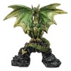 Ebros Gift Green And Gold Scales Behemoth Dragon Perching On