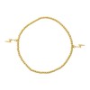And Lovely 14K Gold or Silver Plated Bead Stretch Bracelet