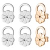 6PCS Earring Lifters Backs, Earring Backs for Droopy Ears Adjustable