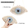 Chaliwini White Evning Bag Evil Eye Designer Bridal Clutch Purses