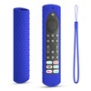 6.2 Inch Silicone Cover Compatible with Fire TV Stick 4K Max Toshiba/Insignia Smart TV Remote Voice Remote (Include Insignia Smart TVs/Toshiba FireTV with 6 Shortcut Buttons Remote) (Blue)