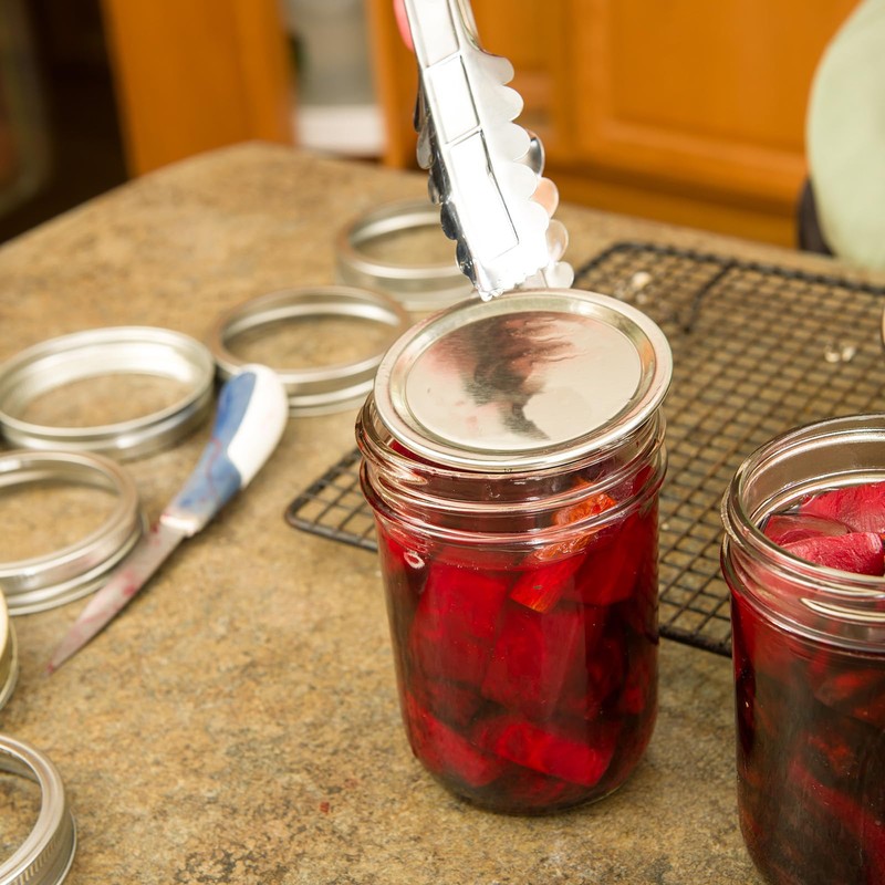 uxcell 24pcs Mason Jar Canning Lids Wide Mouth, 83mm Metal