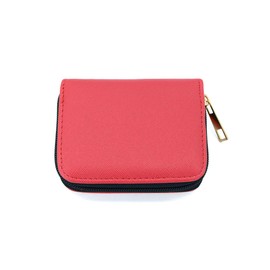 Lulu & berry Card Case, Accordion Type, Large Capacity, Card Holder, Card Case, Business Card Holder, Outlet, red