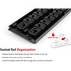 TEKTON 1/4 Inch Drive 6-Point Socket Set with Rails and