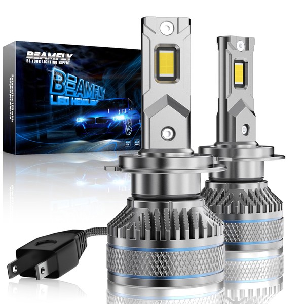 BEAMFLY H7 Led Headlight Bulbs, 24000LM Extremely Bright H7 Led