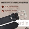 Pierre Cardin Men's Leather Belt, Jeans Belt, 40 mm Wide,