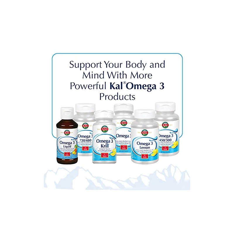 Kal 180120 1000 MG Omega 3 Fish, 60 Count