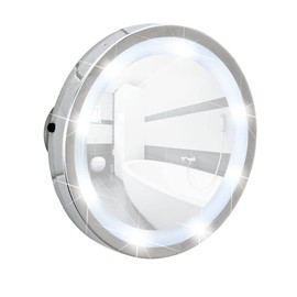 WENKO LED Leuchtspiegel Mosso 3 Saugnäpfe Chrom