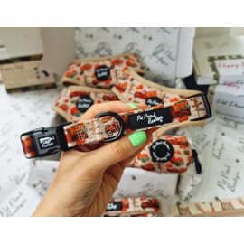 PUMPKIN PATCH CART DOG COLLAR XS
