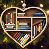 3D Book Christmas Ornament 2023, Book Lovers Gifts, Book Club