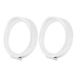 HCmotorku Motorcycle Visor Style Indicator Trim Ring Cover Fit for Harley Touring Electra Glide Road King FLHR Softail FLST Chrome