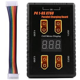 1-6S LiPo Battery Parallel Balanced Charging Board Plate 40A Input XT60 Plug