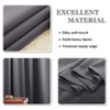 PONY DANCE Eyelet Blackout Curtain - Grey Curtains 55 x