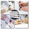 12 Pcs Stainless Steel Double Sided Ruler 10cm 15cm 20cm