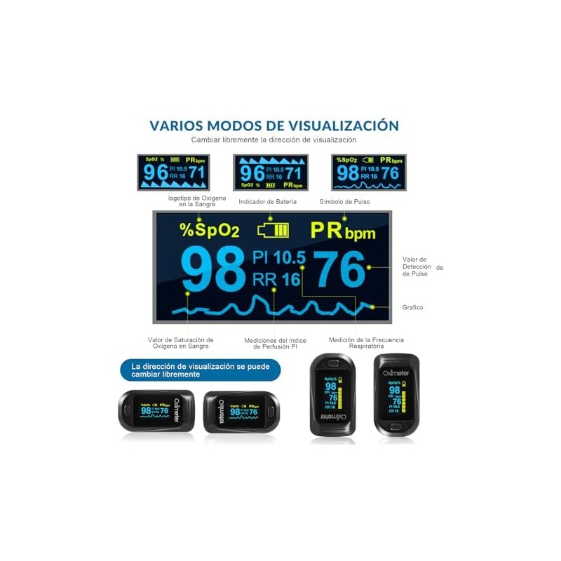 Oximetro Digital 4 en 1