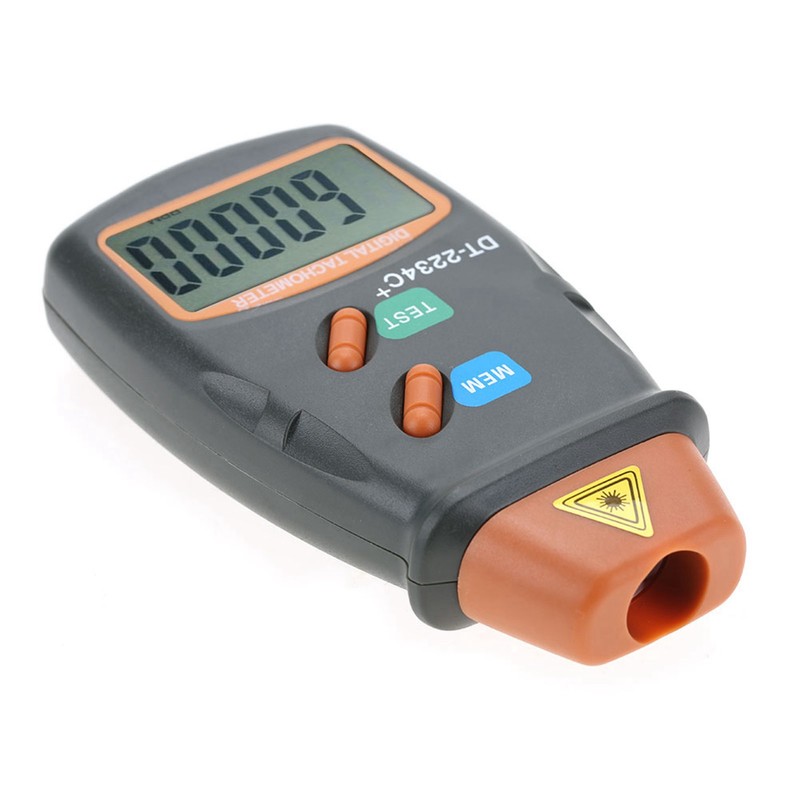 DT‑2234C+ NOn Contact Digital LCD Laser Photo Tachometer Mini RPM