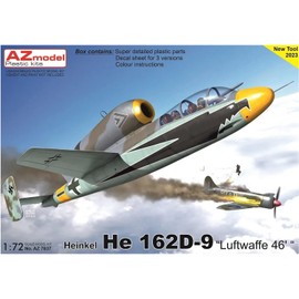 AZ Model AZM7837 1/72 German Army He162 D-9 Luft Buffet 1946 Plastic Model