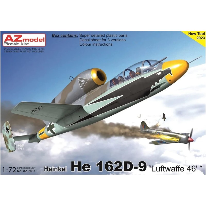 AZ Model AZM7837 1/72 German Army He162 D-9 Luft Buffet
