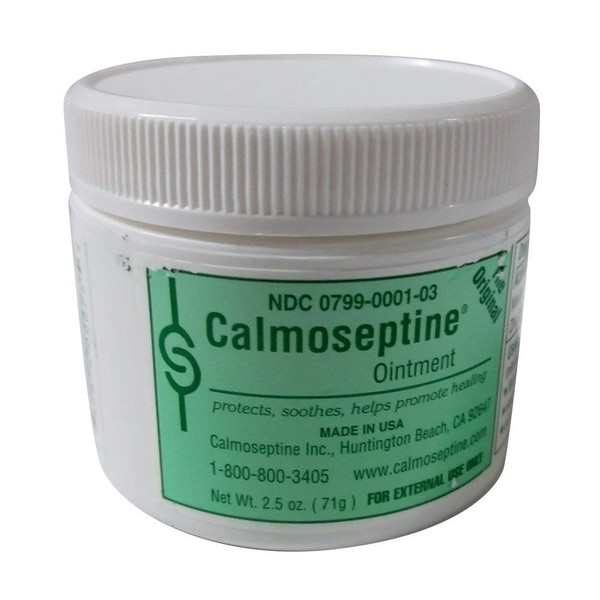 Calmoseptine Diaper Rash Ointment Jar - 2.5 Oz (Pack of 3)