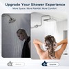 BRIGHT SHOWERS 13 Inch Shower Head Extension Arm with Flange
