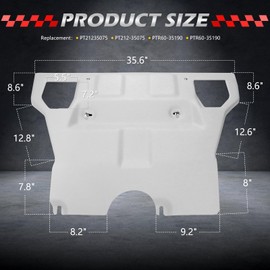 Dermon Front Skid Plate Compatible with 2005-2015 Toyota Tacoma I4 2.7L V6 4.0L 4x4 Prerunner Replacement for PT212-35075 Engine Splash Shield Under Tray Skid Plate Aluminium