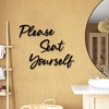 Please Seat Yourself Metal Wall Decor Farmhouse Bathroom Signs lease