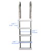 Aqua Select Stainless Steel in-Pool Ladder with Resin Steps |