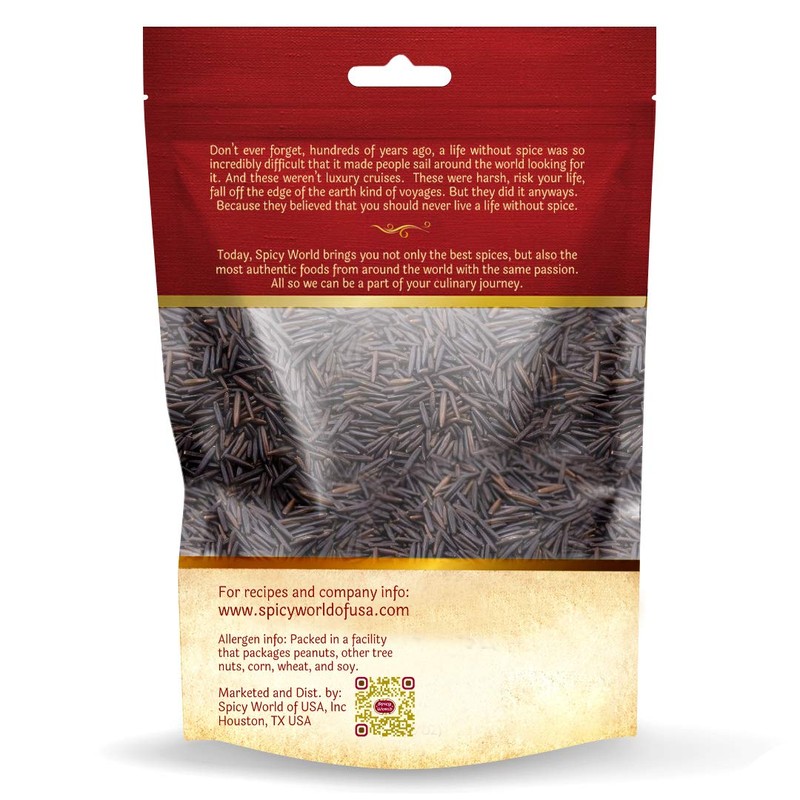 Minnesota Grown Black Wild Rice 6 Pound Bag - Premium