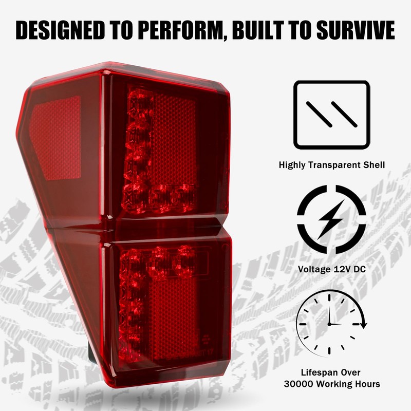 For Polaris Ranger Tail Lights Compatible 2024 Polaris Rangers 1000