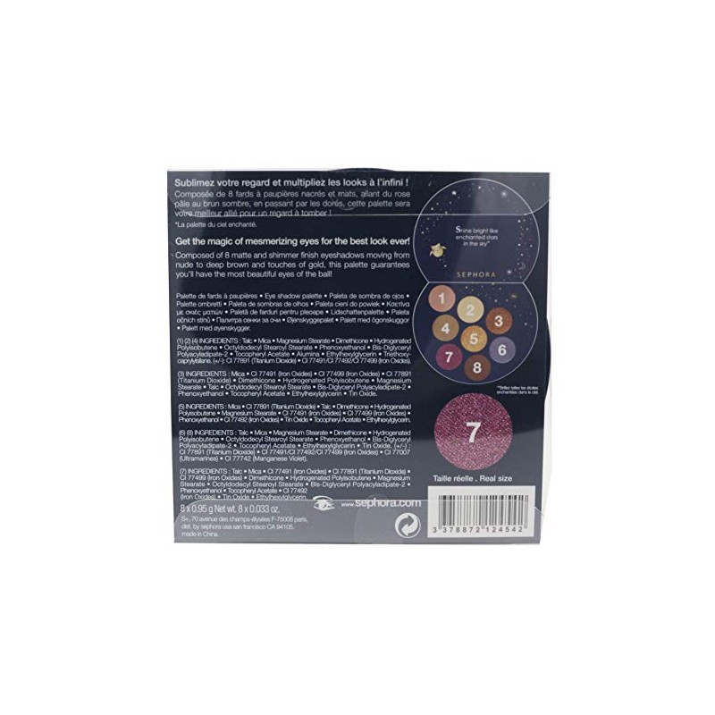 SEPHORA COLLECTION Enchanted Sky Eyshadow Palette 8 Matte and Shimmer