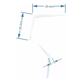 L&T 2 Ménsulas De Acero 20x25cm Estantería Repisa Base Soporte