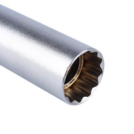 Keenso Car Spark Plug Socket, 14 mm 3/8 Inch Spark Plug Wrench High Visibility Car Magnetic Spark Plug Disassembly Tool with Metal Blade Spring Holder