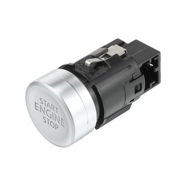 A ABSOPRO Push Button Starter Switch No.5GG959839 Engine Start Stop Switch Button for Volkswagen Golf 7 MK7 2013-2017 Silver Tone