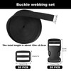 REJOECE Nylon Webbing Strap, 15M x 25mm Straps with Buckles,
