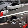 Gloss Black Door Handle Cover Trim for Land Rover Range