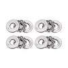 sourcing map 4 pieces miniature thrust ball bearings 51100 10
