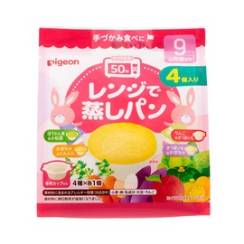 Pigeon Range Steamed Bread, 4 Servings, Includes Cup, 9 Months and Up