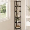 Hzuaneri Corner Shelf Stand, Corner Bookshelf, Storage Standing Shelf Unit