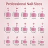Misssix French Tip Press on Toe Nails, French Square Toe