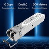10Pack 1.25G SFP Module 1000Base-SX Multimode LC Transceiver, 850nm MMF,