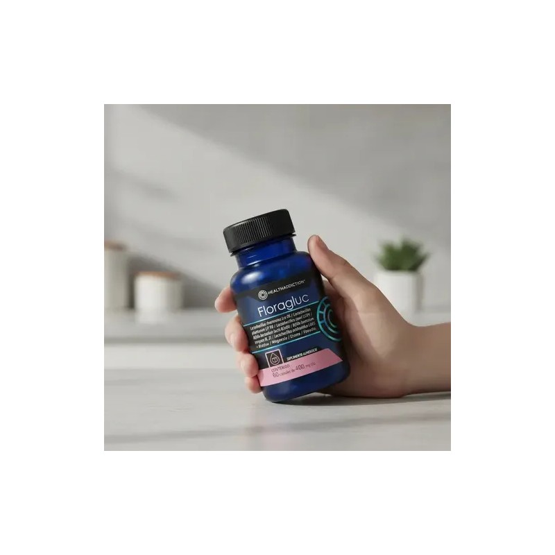 Healthaddiction Probióticos Glucosa Floragluc Apoyo Digestivo Control Biotina Magnesio Cromo