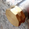 YELUN 3/4"Garden Hose End Caps,Brass Garden Hose Cap with Washers,Female