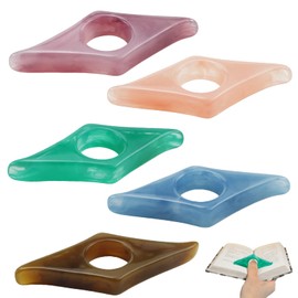 5 PCS Resin Thumb Book Page Holder Reading Book Opener Holder Finger Ring Opener Bookmark for Bookworms, Teachers, Best Friend, Student Books Accessories