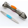 ChefAide Stainless Steel Magnetic Measuring Spoons Set, Upgraded Extended Set