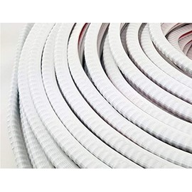 SMI - Edge Protection Profile KS1-2W for 1-2 mm PVC with Steel Insert White Self-Clamping without Glue - Edge Protection, Piping Profile, Edge Profile, Edge Protection Strip for Car Doors, Sheets (100