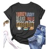 Thanksgiving Shirts Women Turkey Gravy Beans and Rolls Tshirts Funny